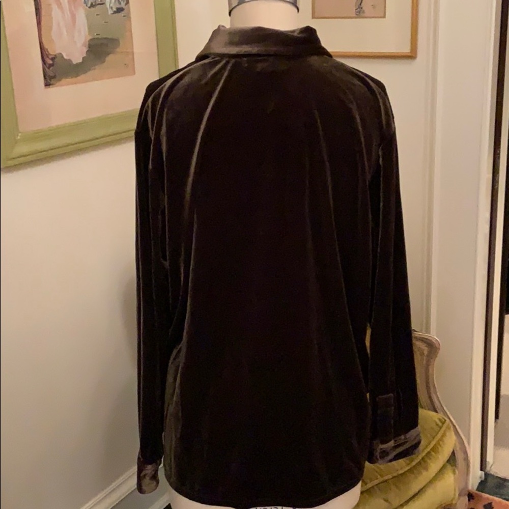 Velvet button down - Picture 3 of 5